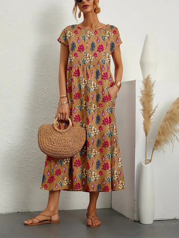 Deborah - Robe Florale Élégante