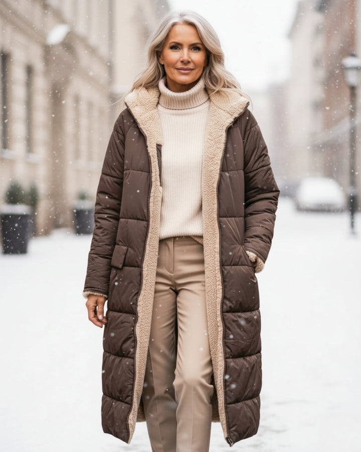 Eleanor - Manteau Réversible Élégant