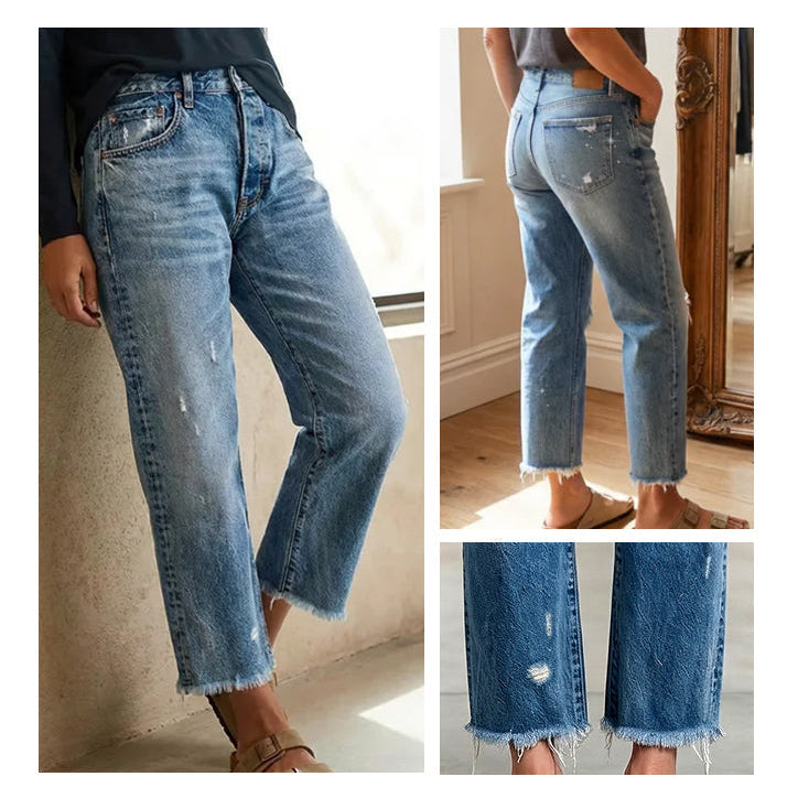Danice - Jeans Cropped Élégants