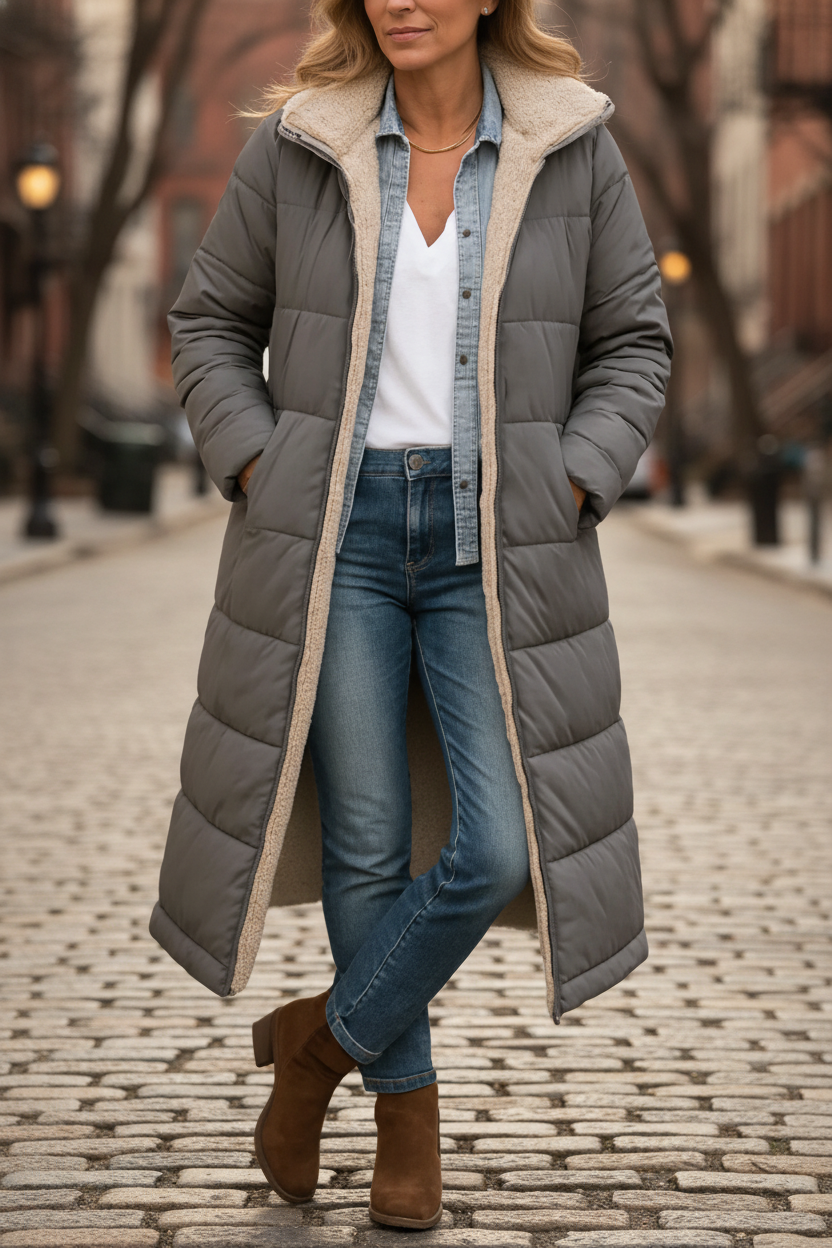 Paige - Manteau Long Douillet