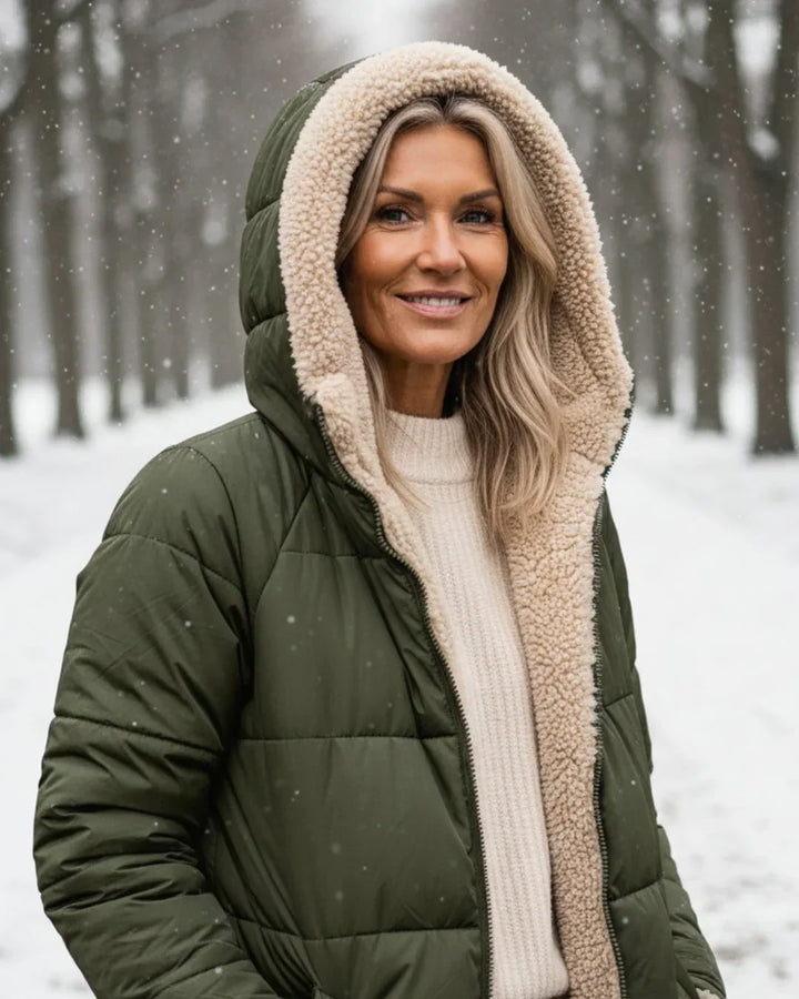 Layla - Manteau Long Réversible Élégant