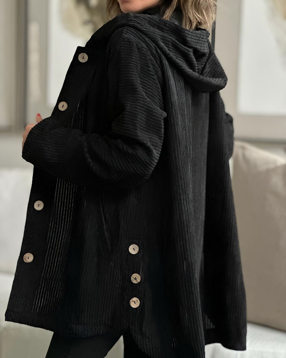 Cordia - Veste en Velours Côtelé Élégante