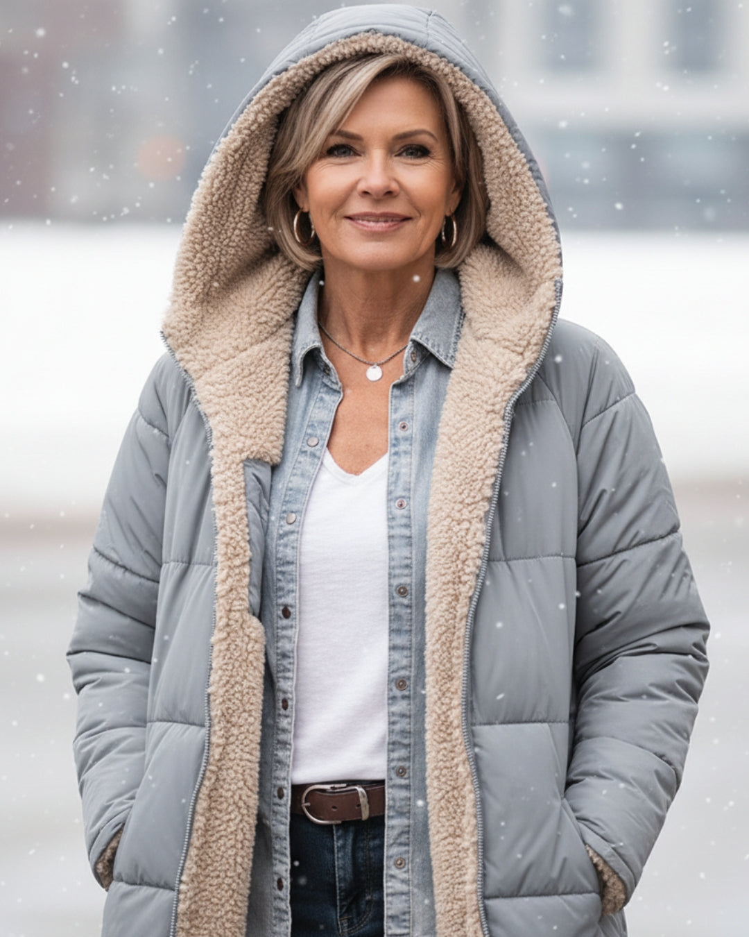 Eleanor - Manteau Réversible Élégant