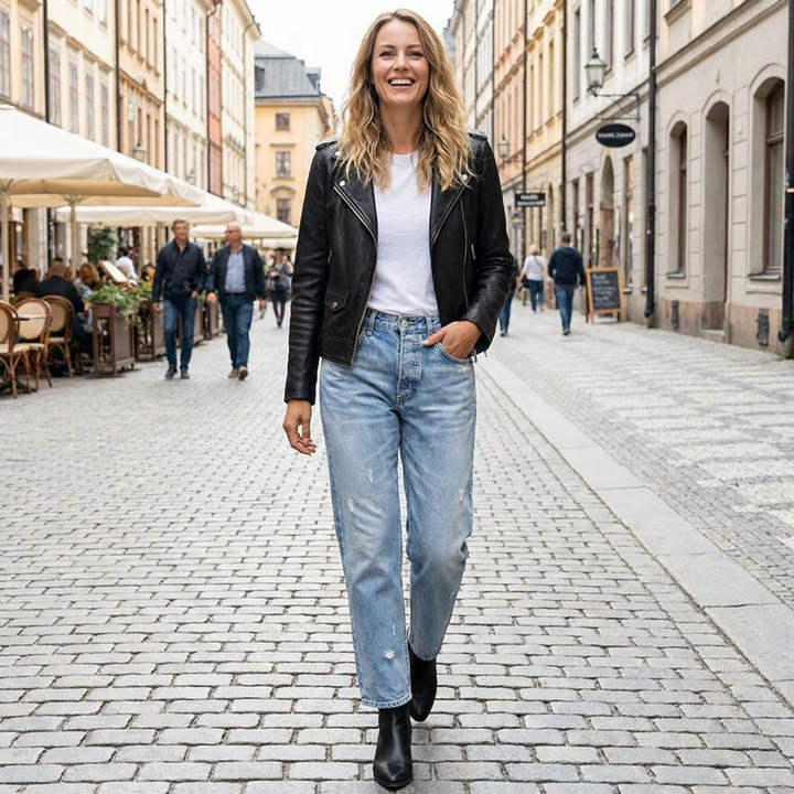 Danice - Jeans Cropped Élégants