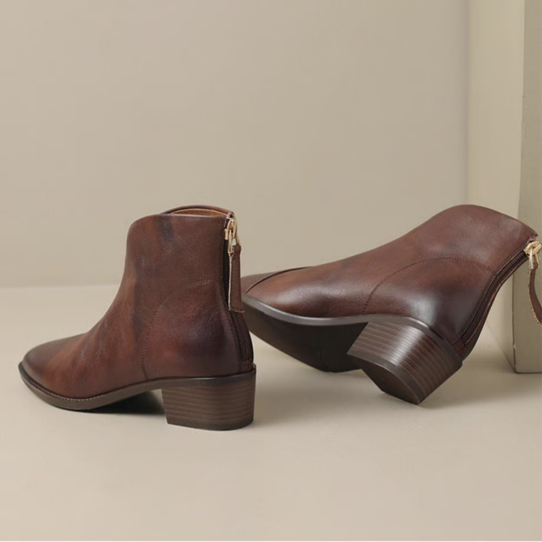 Camilla | Bottines chic à talon bas