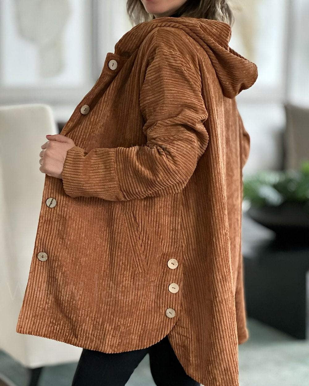 Cordia - Veste en Velours Côtelé Élégante