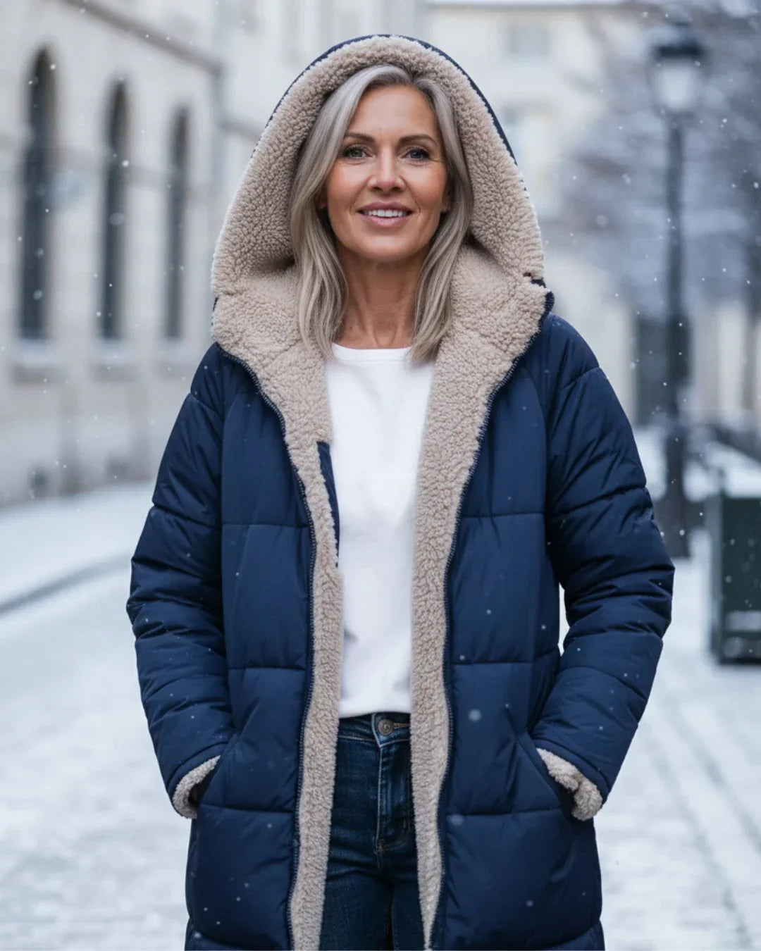 Layla - Manteau Long Réversible Élégant