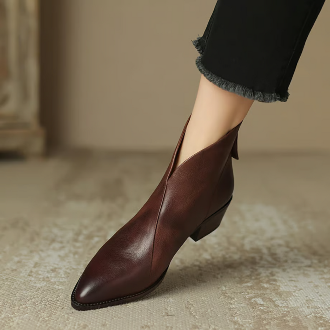 Camilla | Bottines chic à talon bas