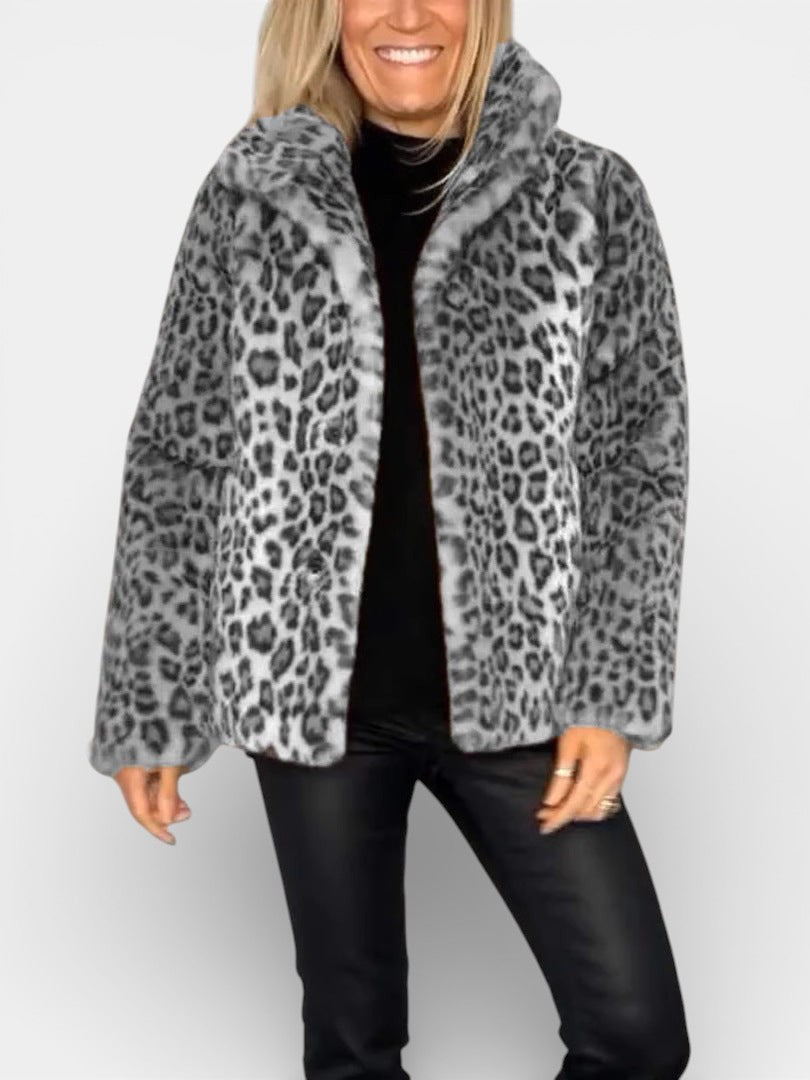 Leia - Manteau Léopard Élégant