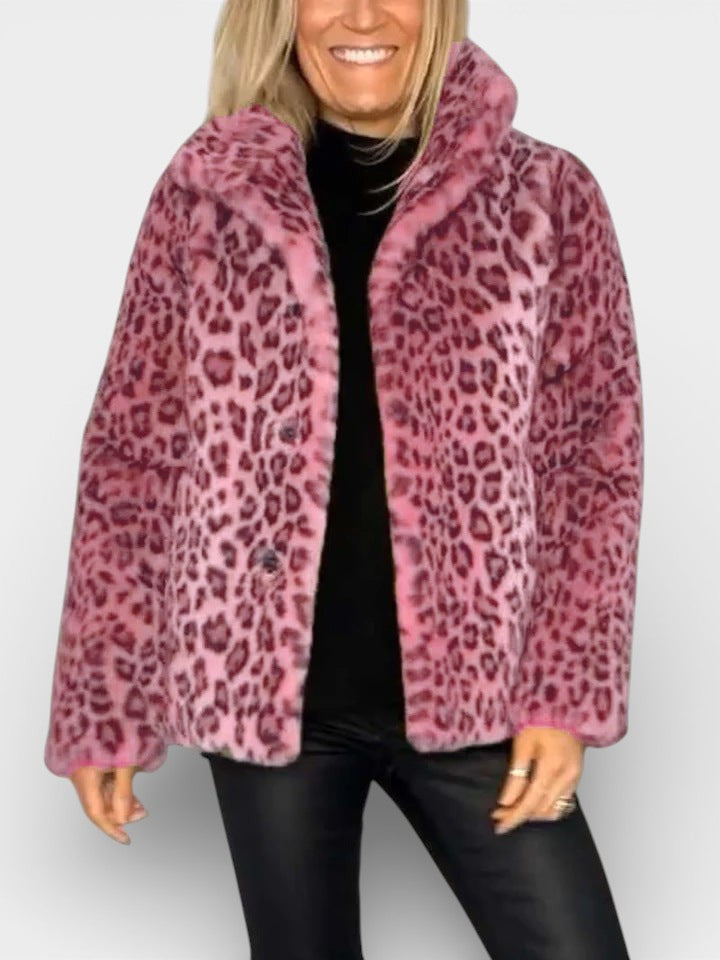 Leia - Manteau Léopard Élégant