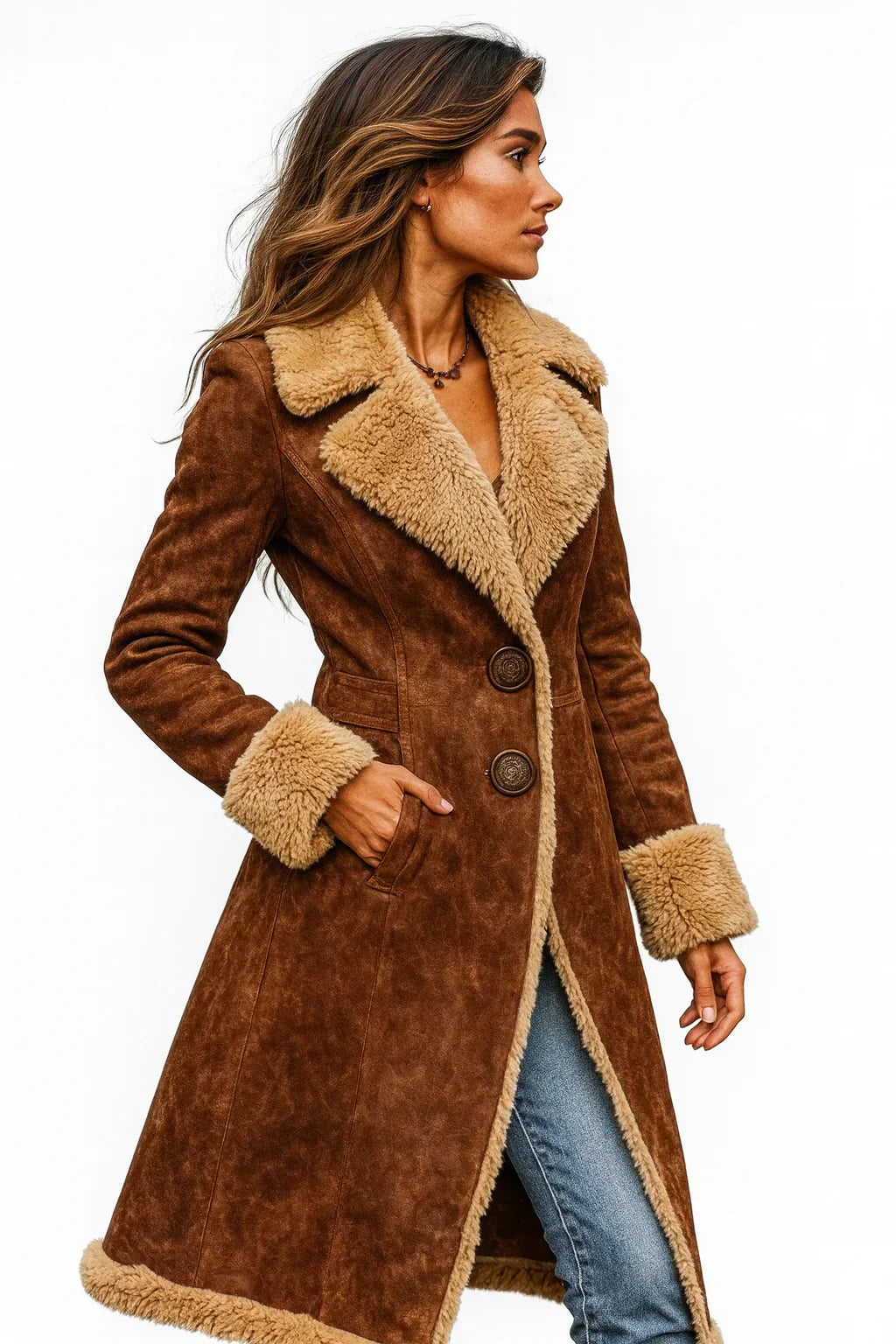 Edda - Manteau Vintage Élégant