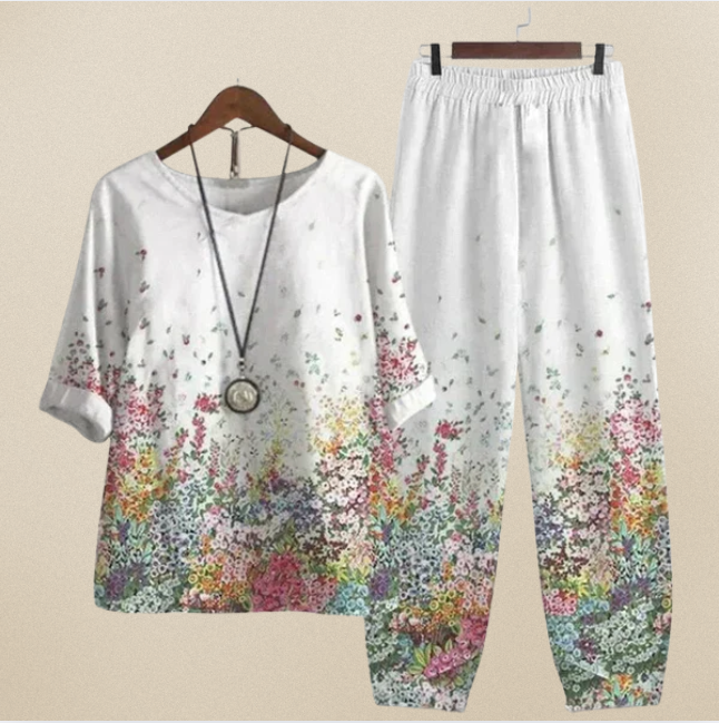 Lilou - Ensemble chemise et pantalon confortable et chic