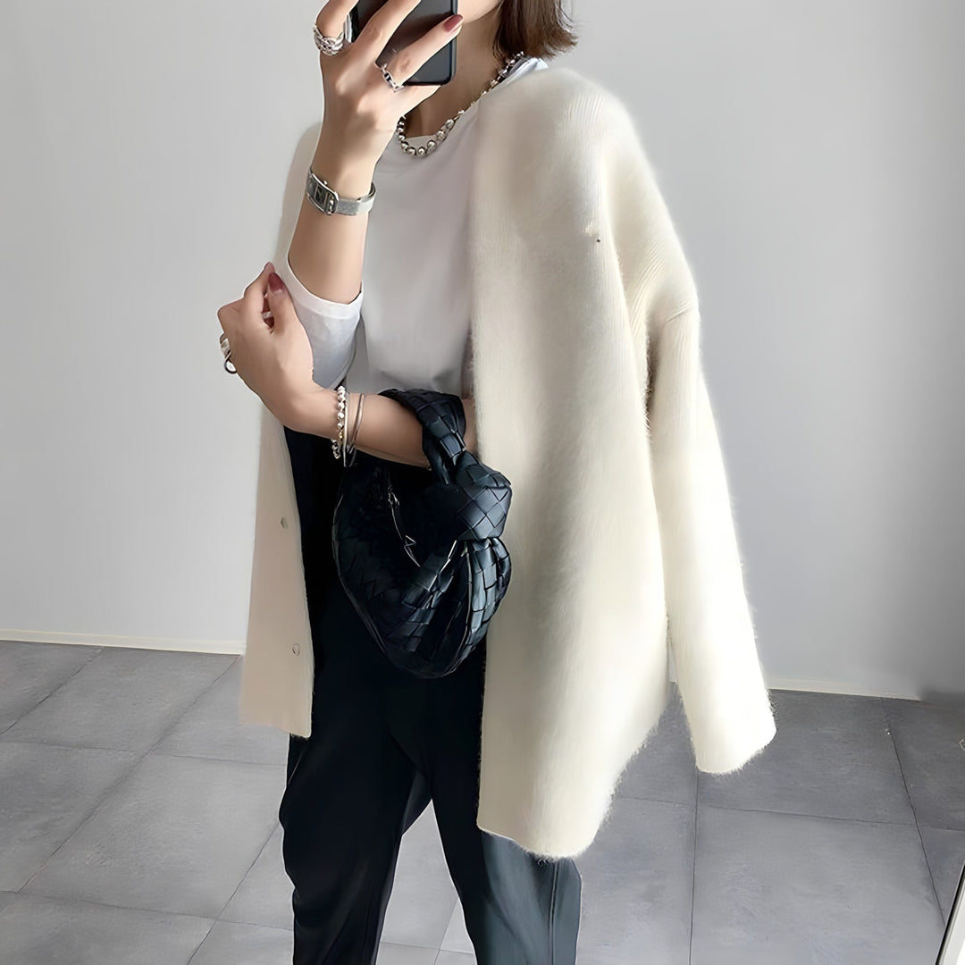 Whitney - Élégant Cardigan À Boutons