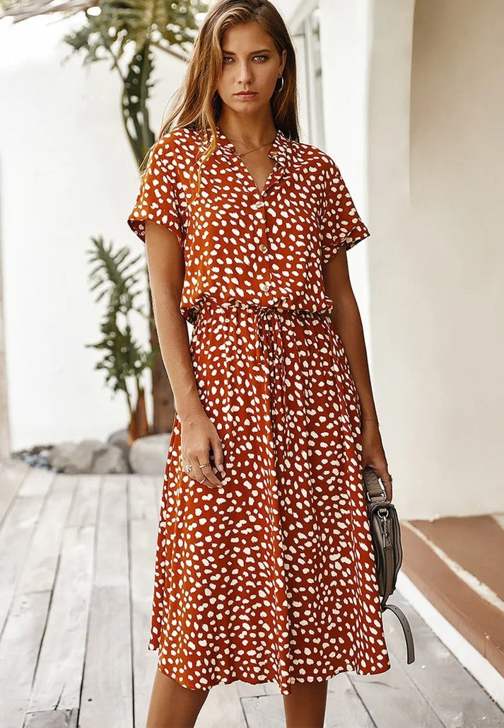 Edith - Robe Fluide Sophistiquée