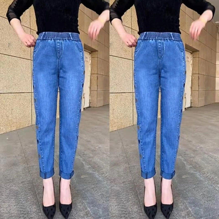 Soraya - Jeans Élastiques Avec Broderie